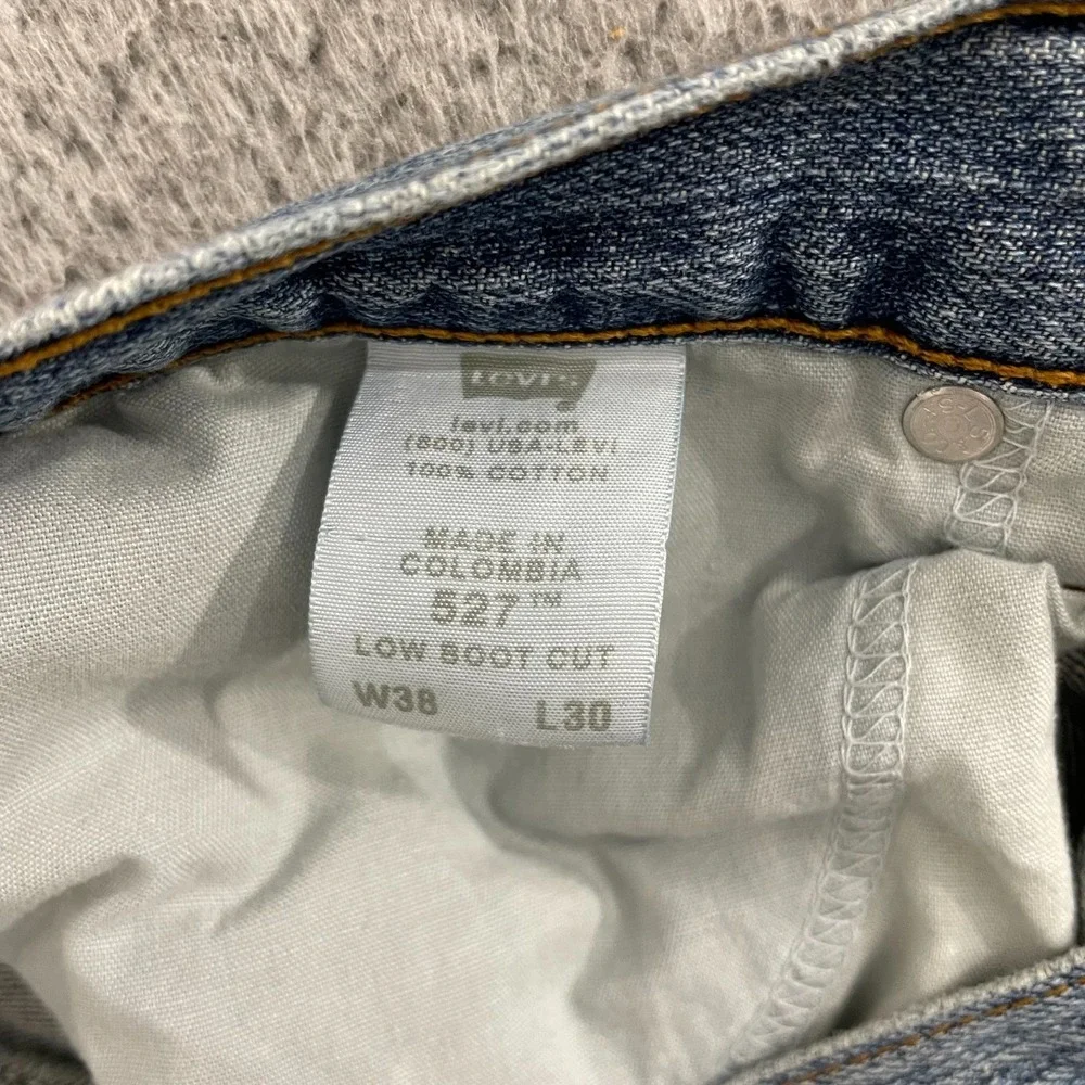 Levi's 527 Jeans Men 38x30 Medium Wash Low Bootcut Cowboy Rodeo Denim
